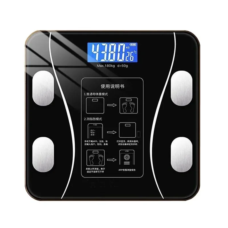 

Body Fat Scale Smart Wireless Digital Bathroom Weight Scale Body Composition Analyzer With Smartphone App Bluetooth-compatible