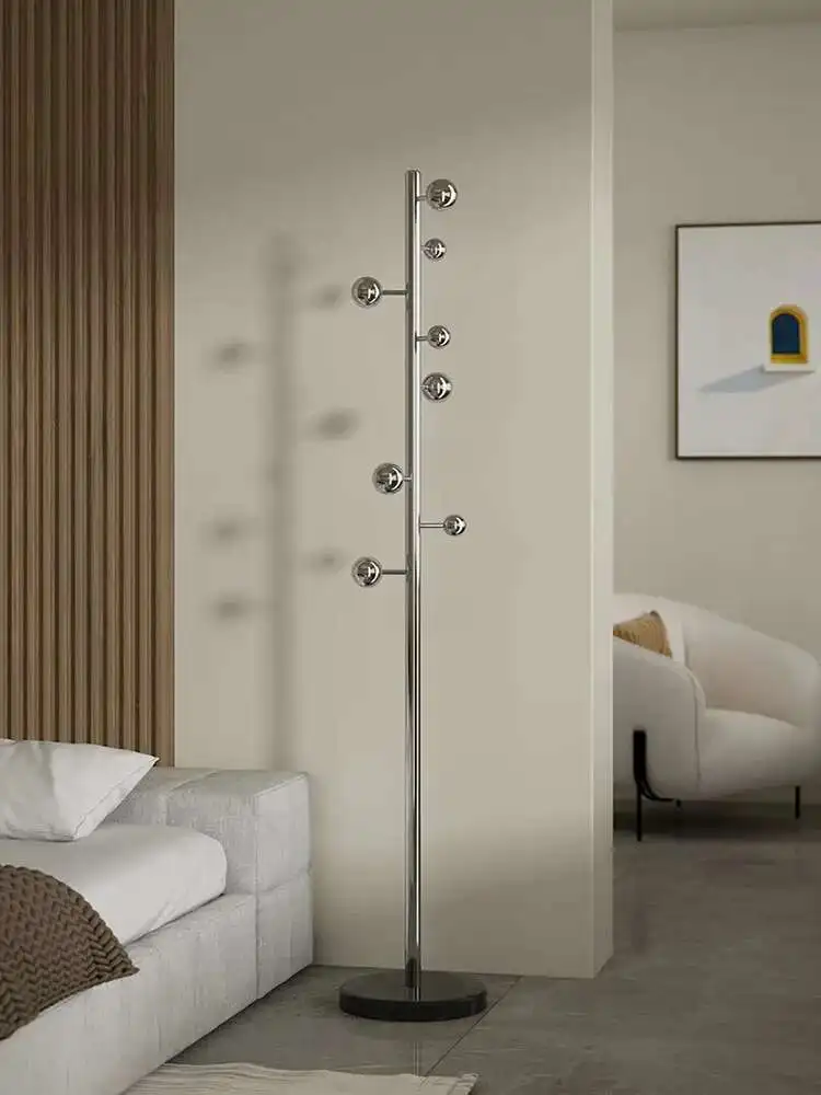 

Nordic Ins Hangers Minimalist Design Stainless Steel Hangers Bedroom Bedside Hangers Hangerss Multifunctional Coat Rack