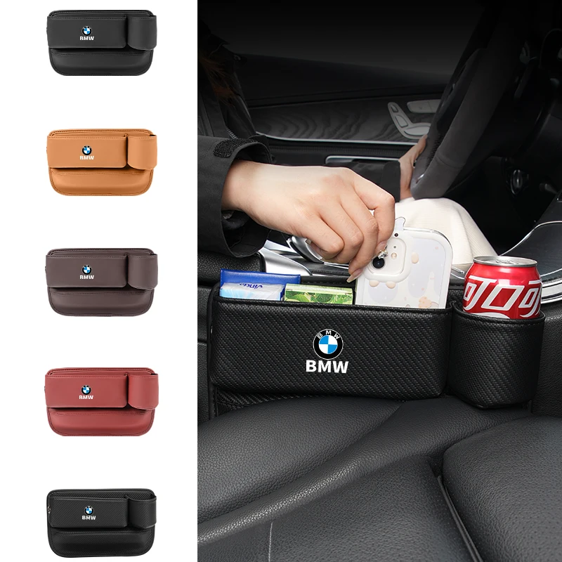 Car Seat Gap Storage Box Cup Holder Seat Crevice Side Organizer For BMW E90 E60 E46 E39 F30 F10 E87 X3 X4 X5 X1 G30 G20