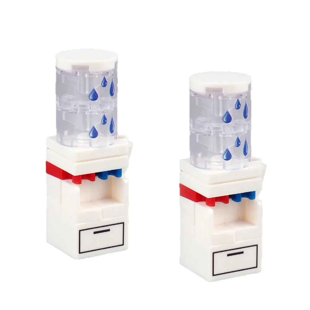 Kit per mobili da costruzione: serie MOC City con libreria, letto matrimoniale, letto a castello, orologi verticali - Regalo giocattolo creativo