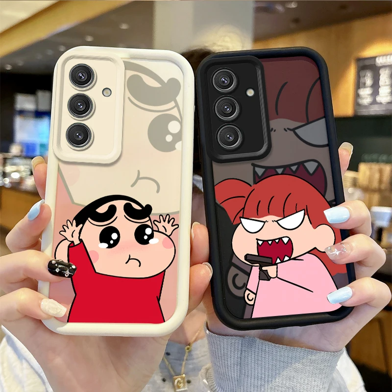 Cute C-Crayon Shin-chans Phone Case For Samsung Galaxy A36 A35 A34 A33 A32 5G A31 A30 A24 A23 A22 A16 A12 A50S M55 Cartoon Cover