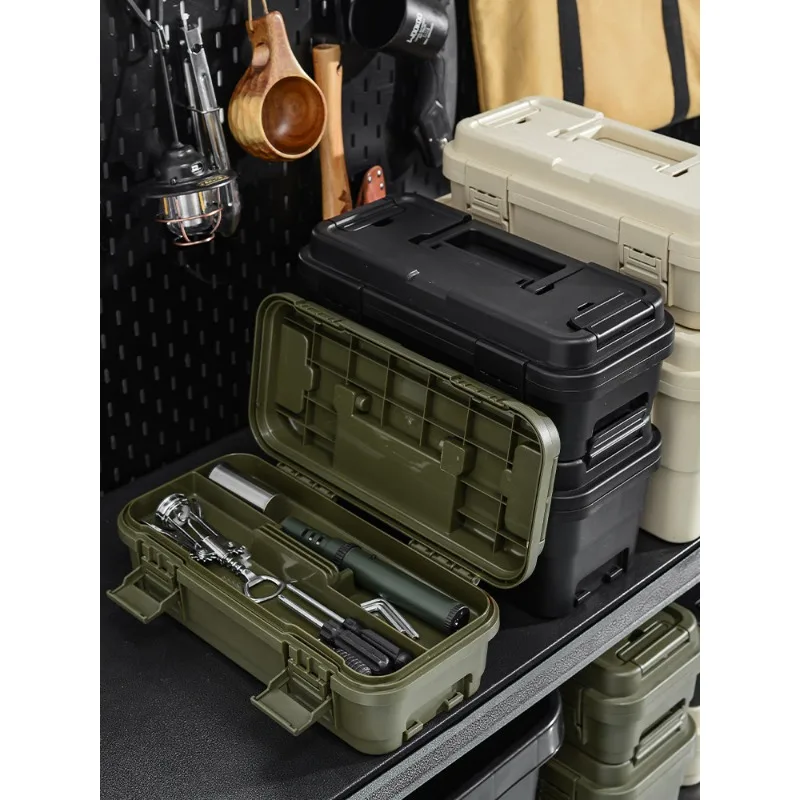 Household Tools Storage Car Camping Fishing Multi-function Box Portable Outdoor Portable Storage Box