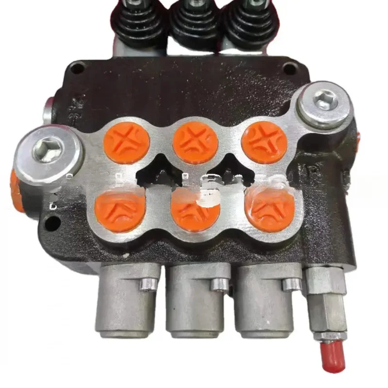 3 Spool Way P80 Monoblock Directional Control Distributor Distribuitor Hidraulic 21GPM Used For Construcion Machinery