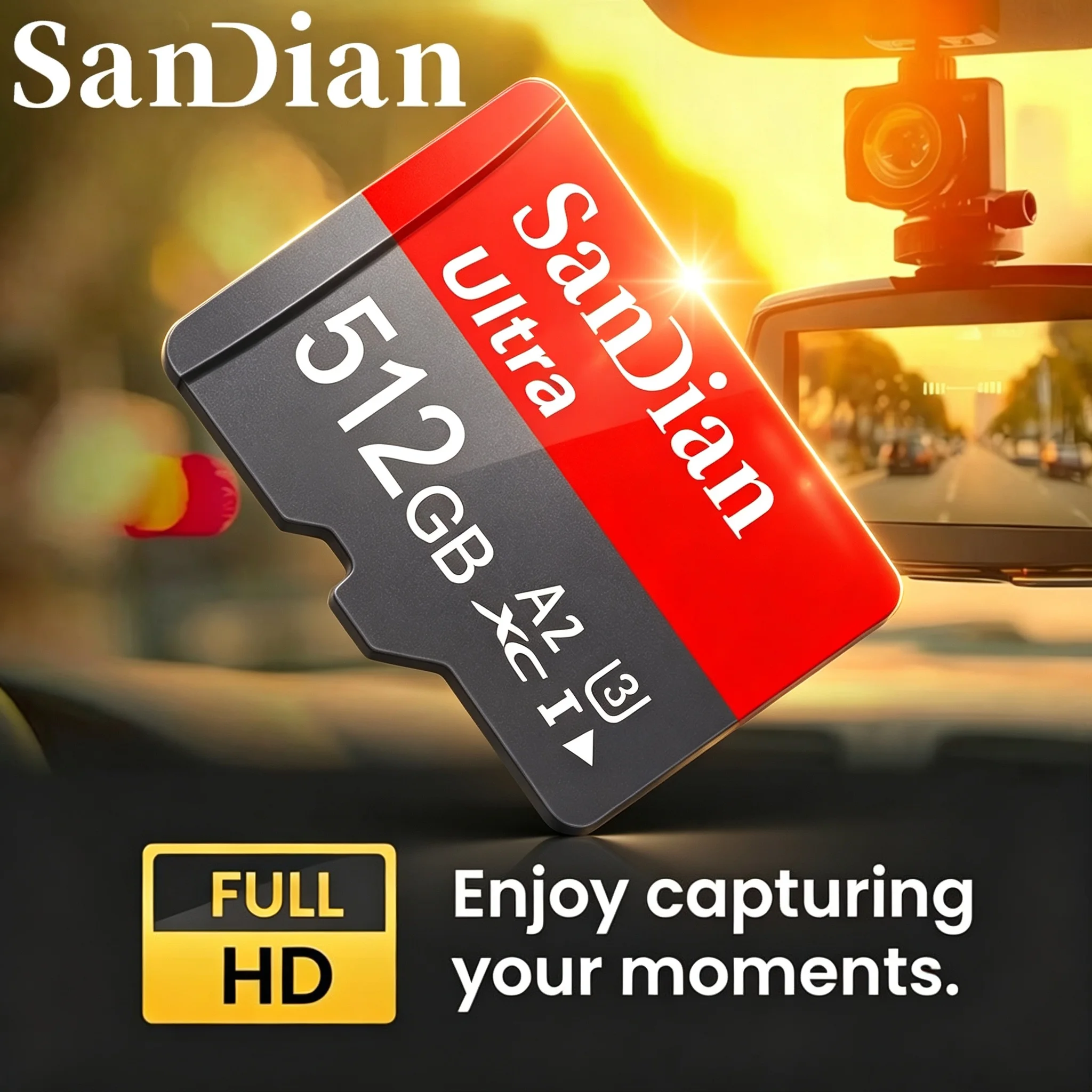 Secure Micro TF SD Card 512GB 64GB SD Cards 256GB TF Cards 128GB Memory Card U3 V10 for Dash Cam/Phone/Speaker/Recorder/Toy