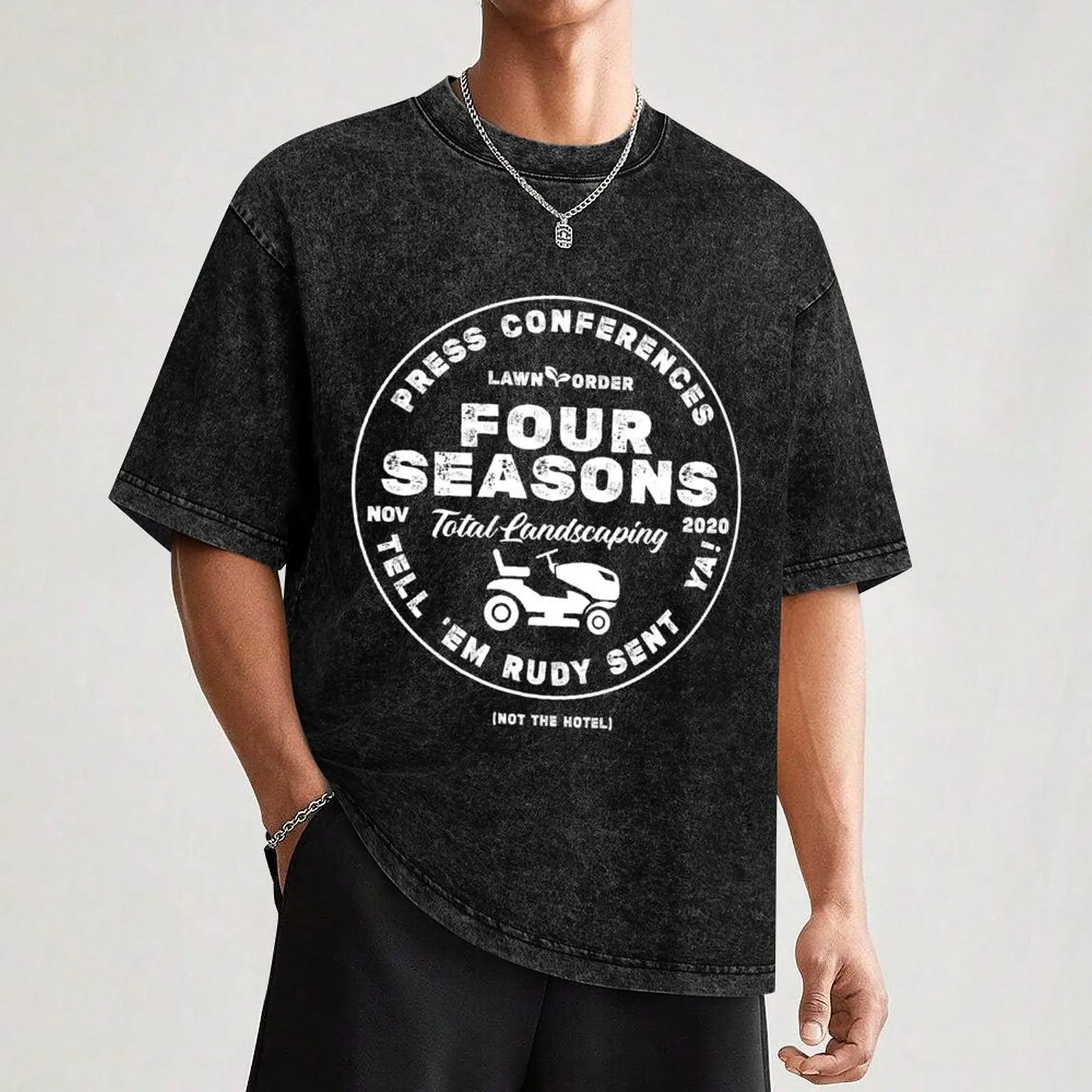 Four Seasons Total Landscaping T-Shirt Stretch Fabric Comfort T-Shirt