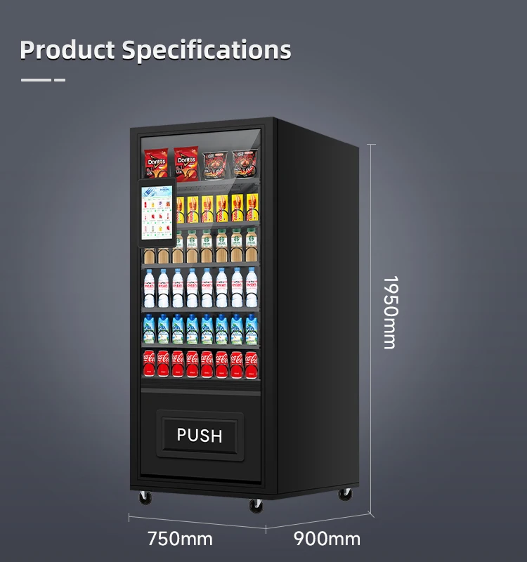 Distributore Automatico Commerciale Intelligente per Alimenti, Bevande e Snack - Chiosco Self-Service per la Vendita al Dettaglio