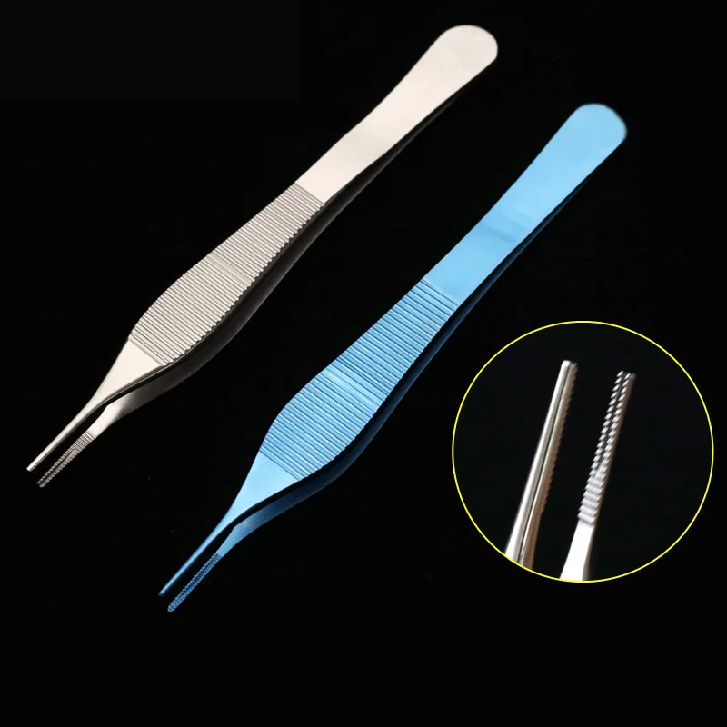 Titanium Alloy Plastic Forceps Nose Comprehensive Forceps  Large Belly Forceps With Hook And No Nook Teeth Cosmetic Plastic Tool