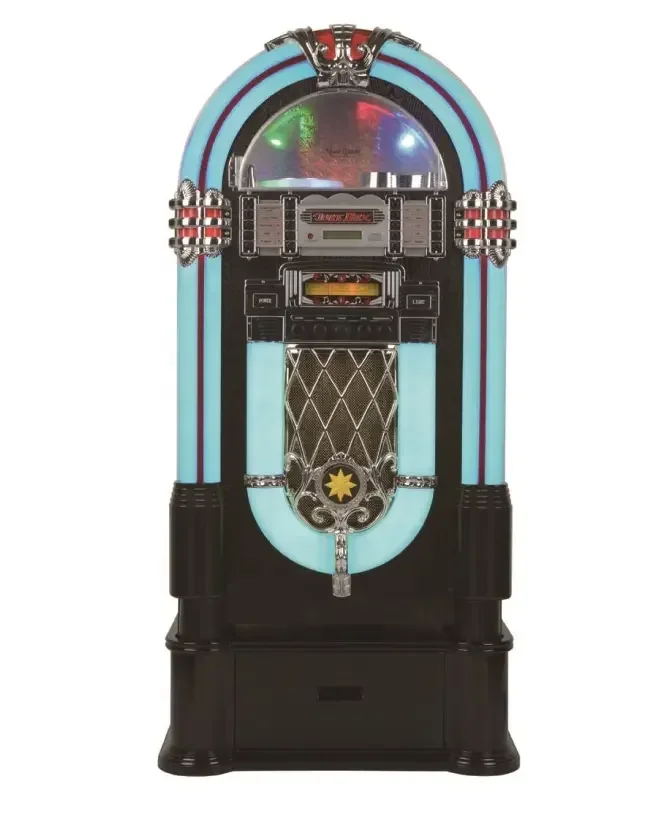 2025 hot sale Funzone Colorful Lights CD Music Combo FM Radio Vinyl Turntable Player cd Jukebox Machine Wurlitzer Jukebox cd