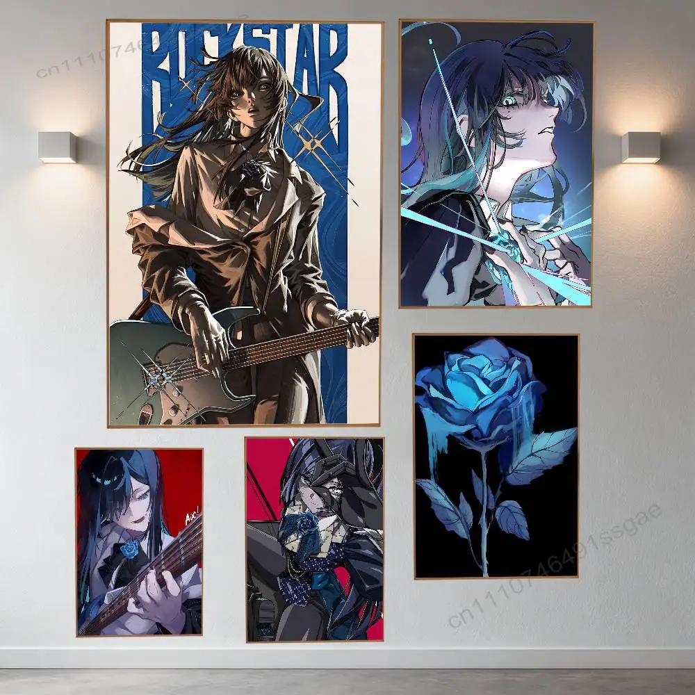 

A-Ado Japanese Singer Poster Wall For Sticky Decoration Waterproof Home Living Room Bedroom Bar