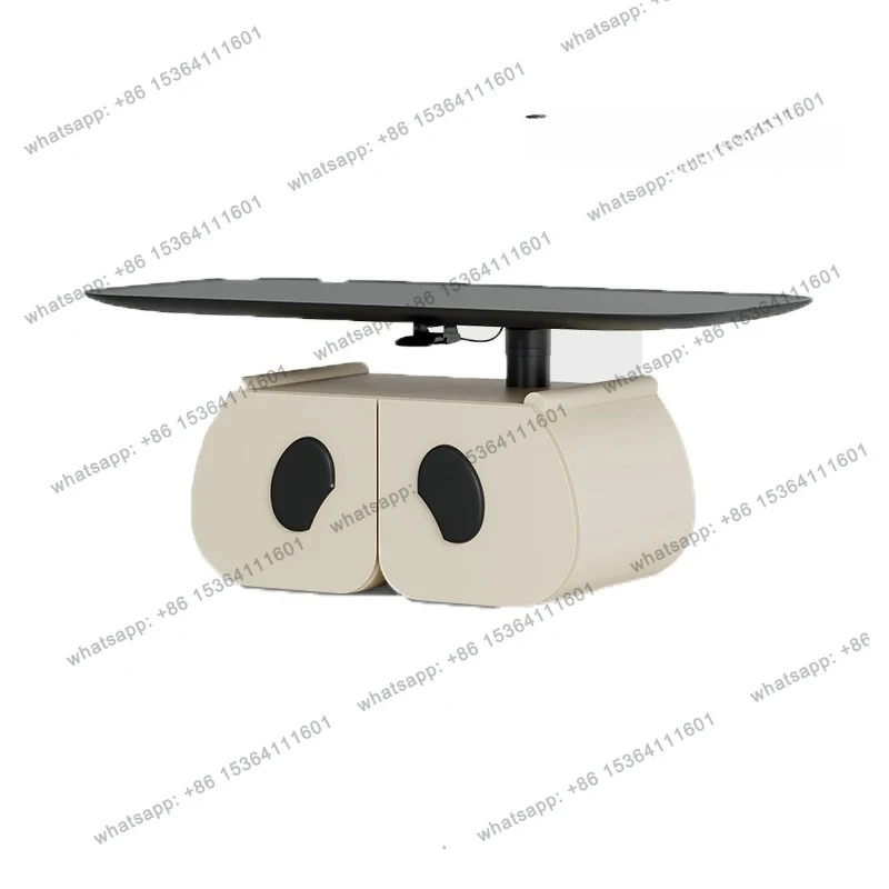 

Wheels European Coffee Table Lift Adjustable Portable Cute Designer Side Table Round Nordic Black Stolik Kawowy Home Furniture