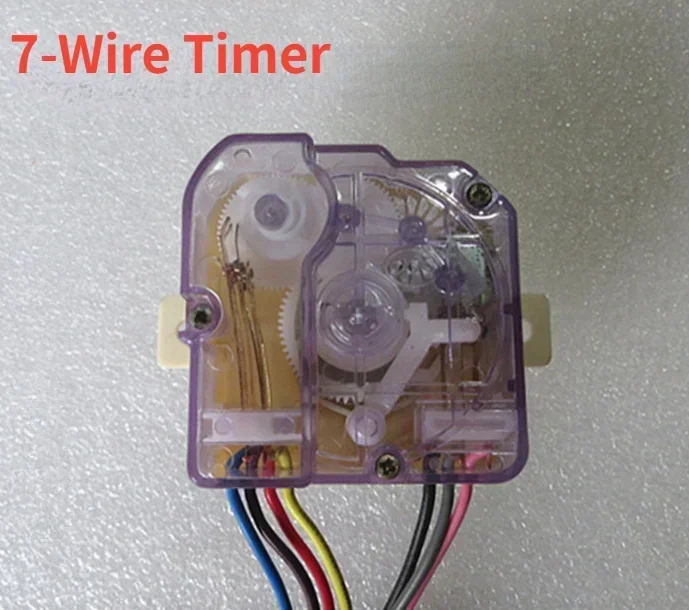 1PCS Universal for all brands of washing machines , semi-automatic double-bar washing machine wash timer 7-wire timer switch