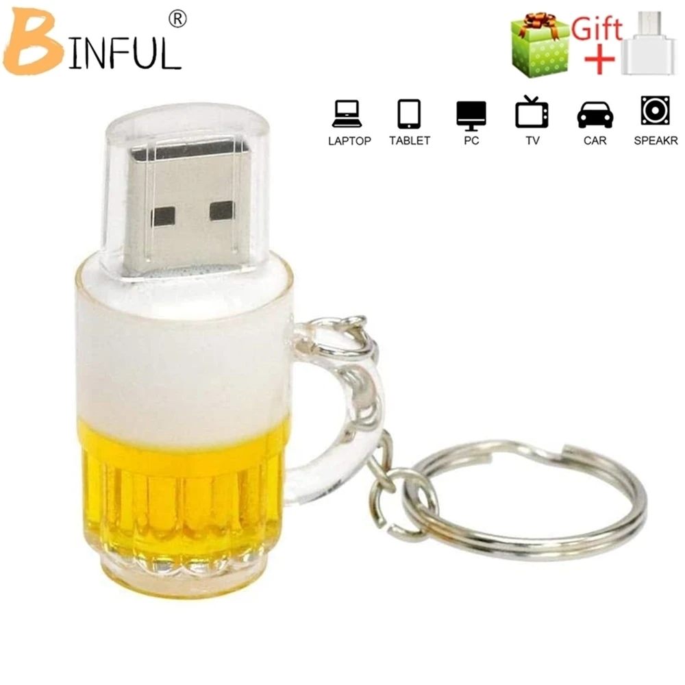 

beer mug BiNFUL USB Flash Drive 512G 256G 4G 8G 16GB Pendrive 32G 64GB 128GB Pen Drive USB drive water proof Memory U Disk Stick