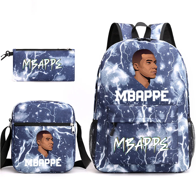 Conjunto de mochila estampada para estudiantes, bolso escolar para niños, bolso de hombro, estuche para lápices, Juego de 3 piezas