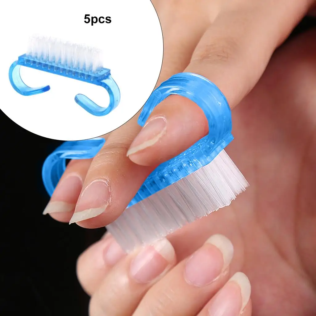 5 pezzi/set spazzola per unghie piedi per mani strumento per manicure per unghie a mano