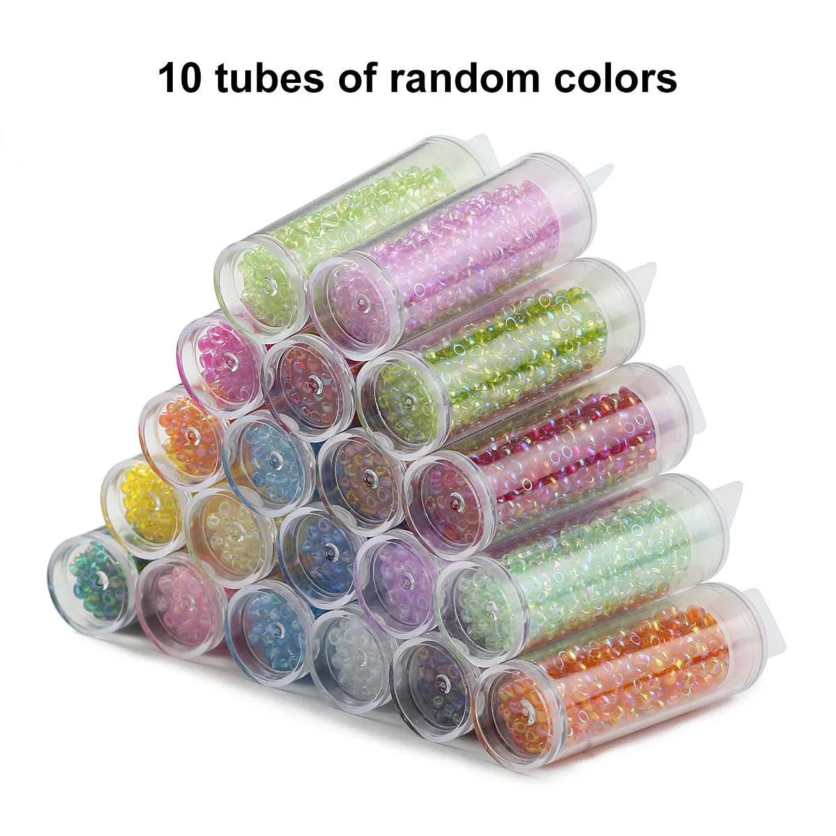 4500pcs 3mm Glass Rice Beads 10-color Combination Set Handmade DIY Seedbeads Material Jewelry Accessories Loose Bead Set Box