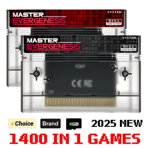 Imagen 1 del producto 2025 nuevo sistema maestro 1400 en 1 cartucho de juego ED MS tarjeta Flash para EE. UU. EUR SEGA Master System I consola de juegos con tarjeta 4G TF