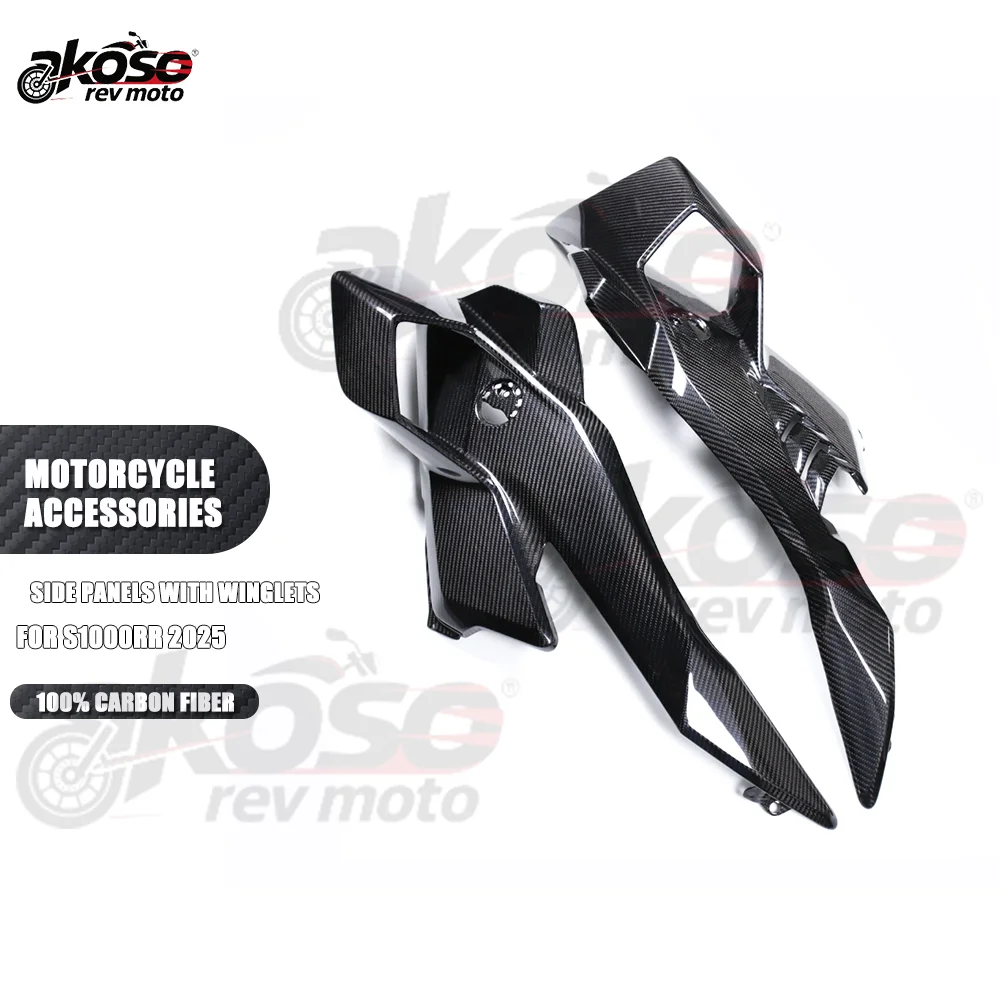 

Полностью углеродное волокно, передняя верхняя боковая панель мотоцикла с крылышками, комплекты обтекателей, аксессуары для мотоциклов для BMW S1000RR 2021, принадлежности