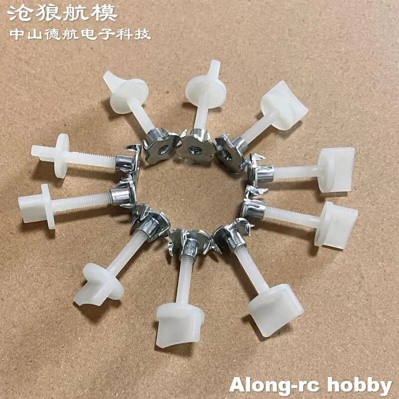 10 Stück 4 mm oder 5 mm oder 6 mm Nylon-Schrauben, Handschrauben für Modellflugzeuge, DIY RC-Flugzeug, Flugzeug, Gasflugzeug, Teil – Detail 12