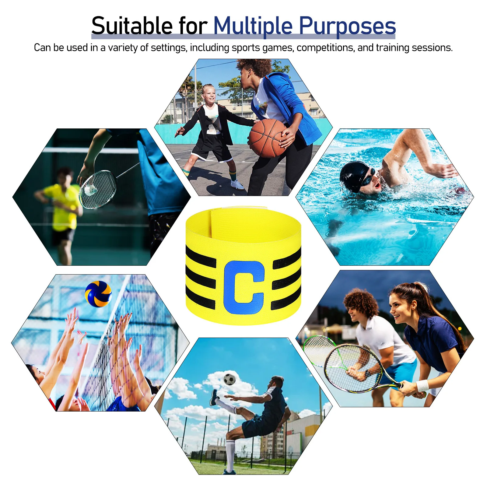 

2 шт., повязки для футбольного капитана, легкая эластичная лента, подходят для различных размеров, повязка для лидера футбольной команды, повязка для капитана футбола