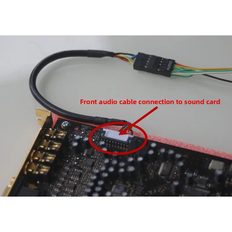 Innovative sound card front cable, chassis panel adapter cable for SB0460 SB0550 SB0610 SB0350