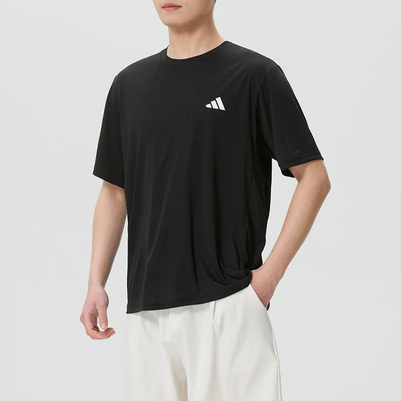 

Adidas Couple's Short-Sleeved Running and Fitness T-Shirt for Men and Women, Quick-Drying, Breathable and Dry Sports Training Clothing Ku8712