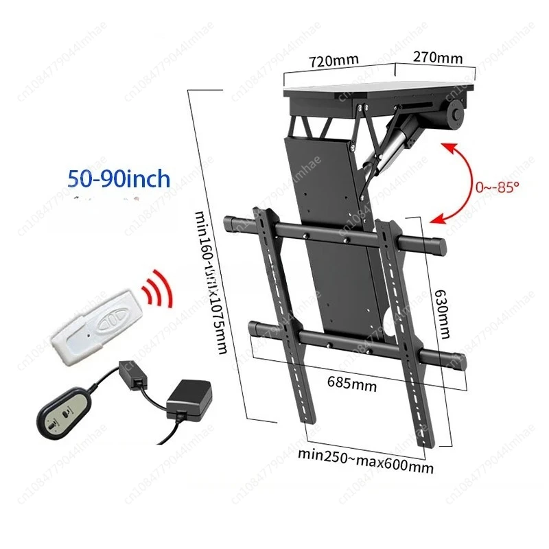 

Электрическое потолочное крепление для телевизора для экранов 90 дюймов, откидное моторизованное крепление на крышу RS-TV5S 65 кг