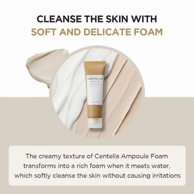 SKIN1004 Skin Care Centella Ampoule Face Wash Foam Cleanser Facial Pore Control Makeup Gentle Cleansing Oil Korean Skincare Set
