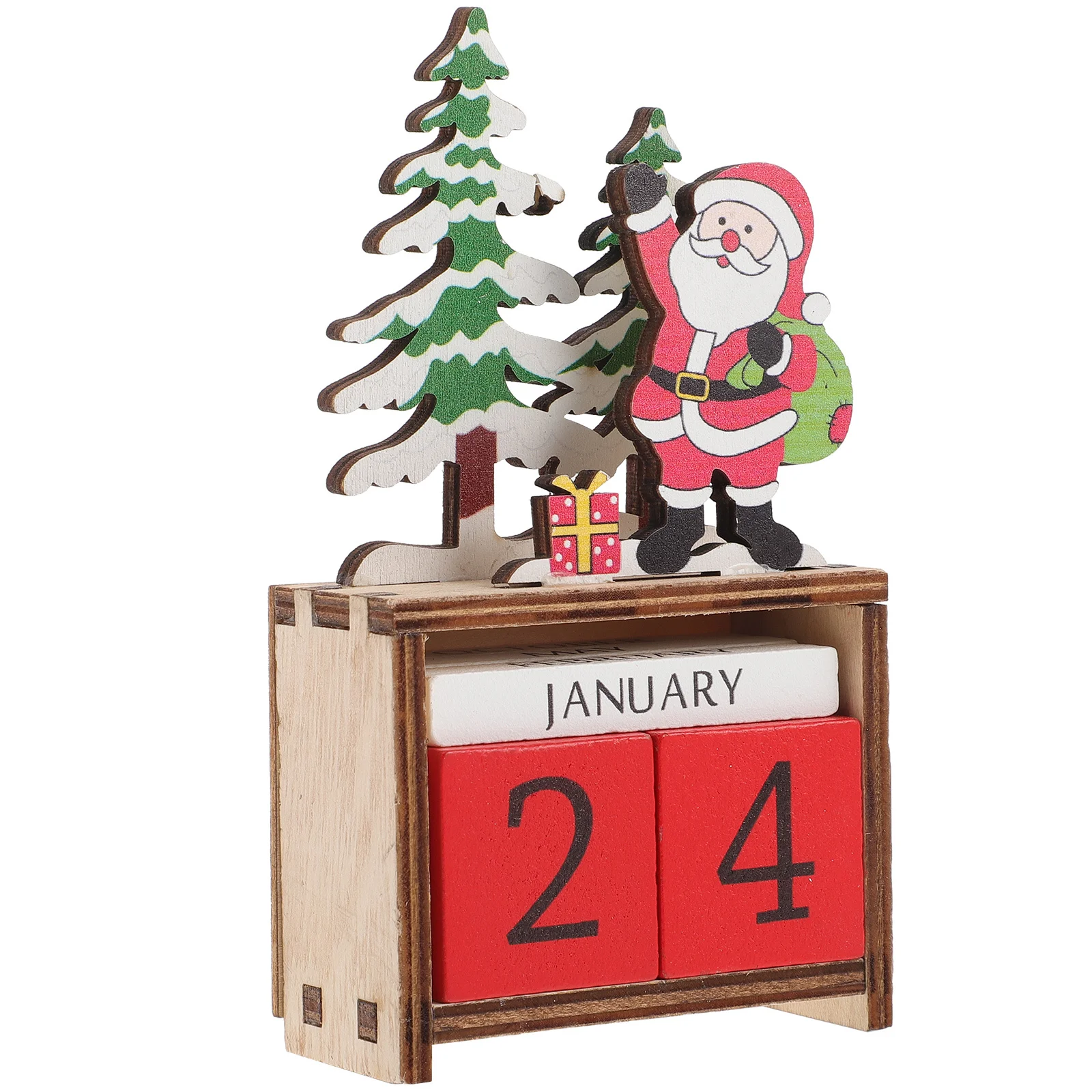 

Christmas Wooden Countdown Calendar Advent Calendar Desktop Decor Xmas Decoration Festive Gift Xmas Decoration