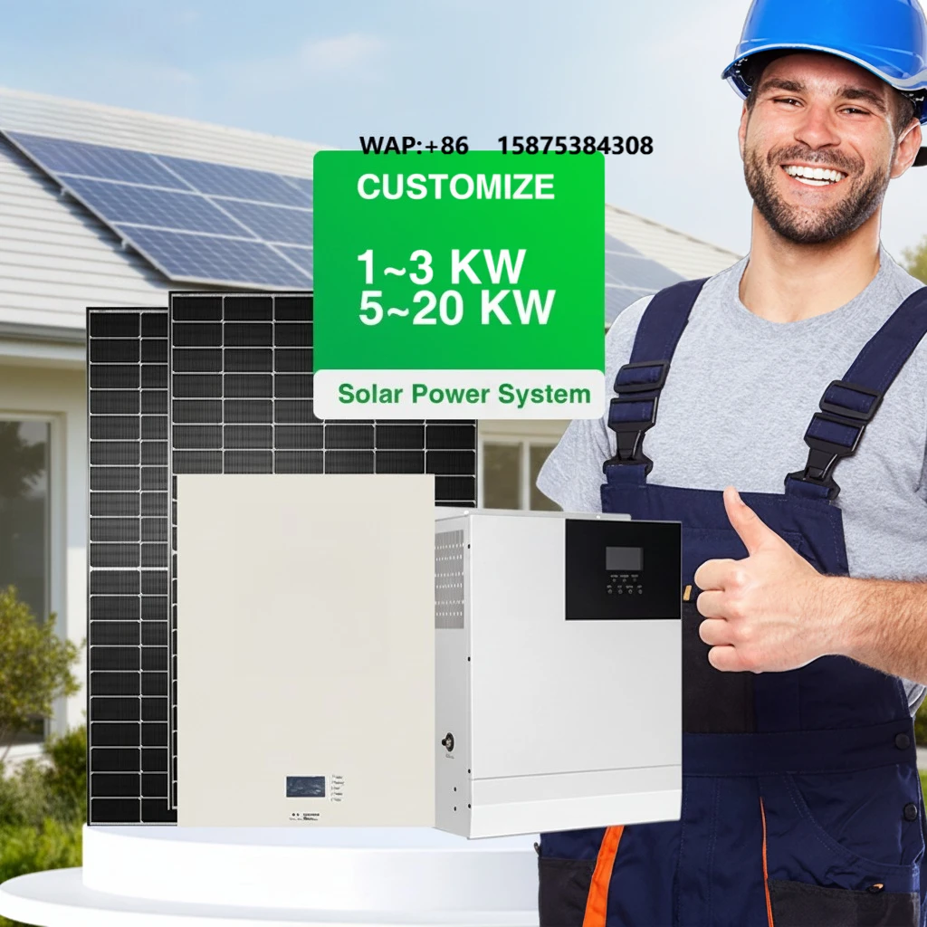 BR SOLAR 10KW Hybrid Solar Power System 20kw Home Energy Storage System with Inverter & Panels