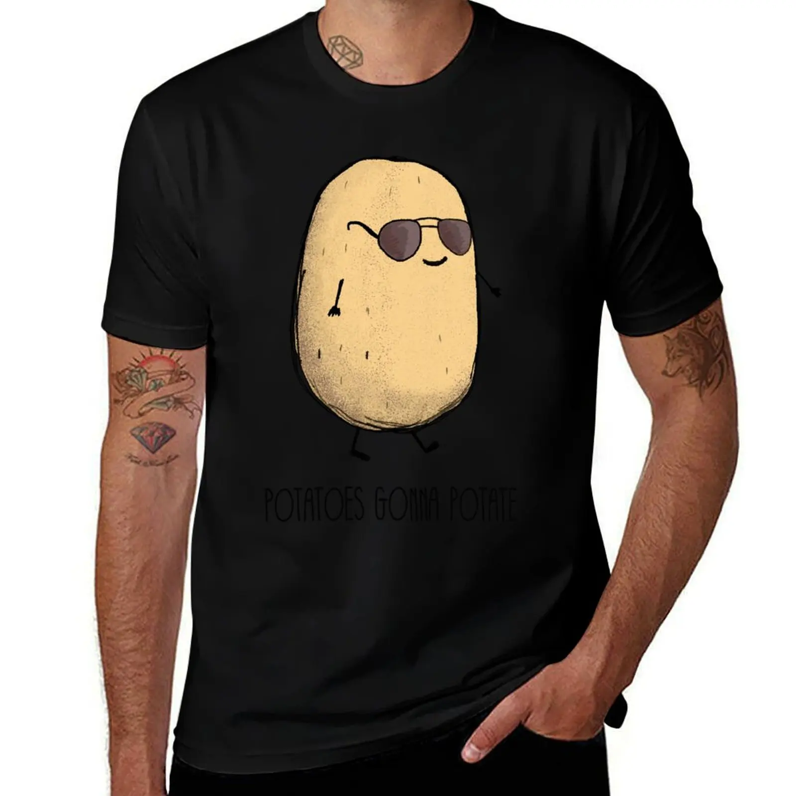 

Potatoes gonna potate T-Shirt Breathable Workout Short Sleeve Top