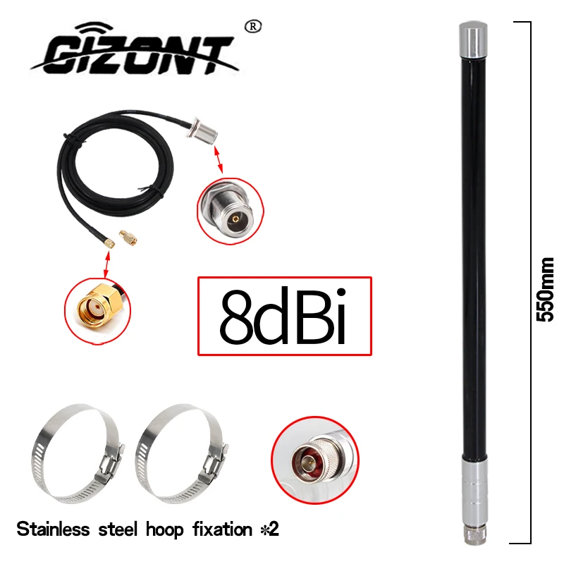 Imagem -03 - Antena Receptora da Fibra de Vidro Longdistance Meshtastic Hnt Rak Hélio Hotspot Mineiro v2 Bobcat Mineiro 300 868mhz