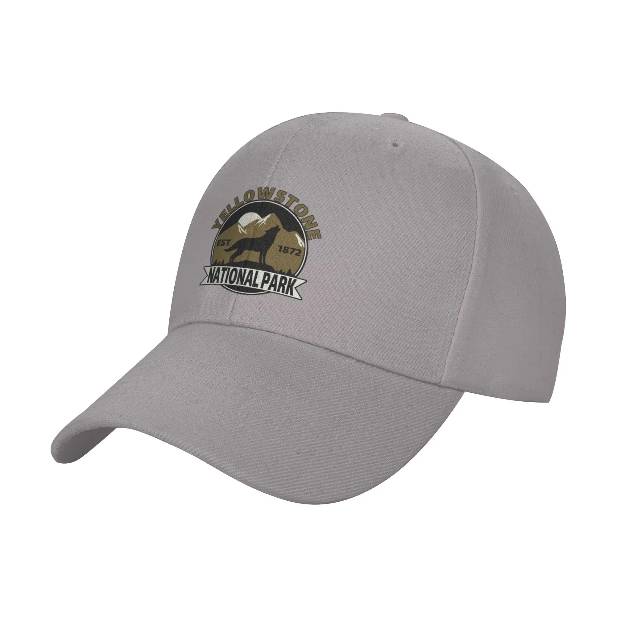 Hot Sale Wolf in National park Yellowstone Baseball Cap  Dad Hat Men's Caps  Fitness Activity Men's Caps
