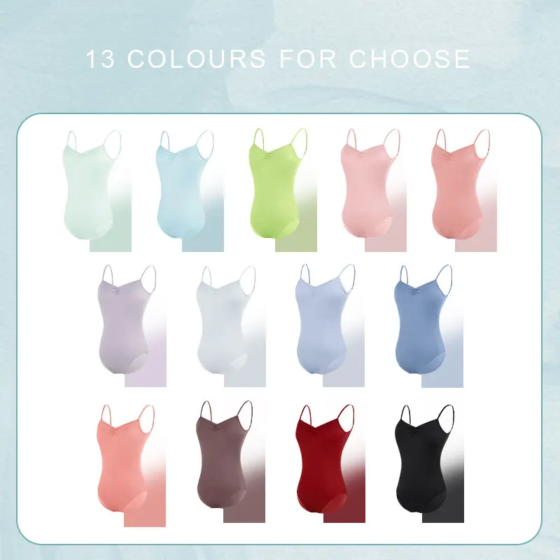 ثياب الباليه للنساء بروتيل الرقص ثياب الأشرطة قابل للتعديل أكمام الرقص الباليه ارتداءها الكبار الجمباز يوتار