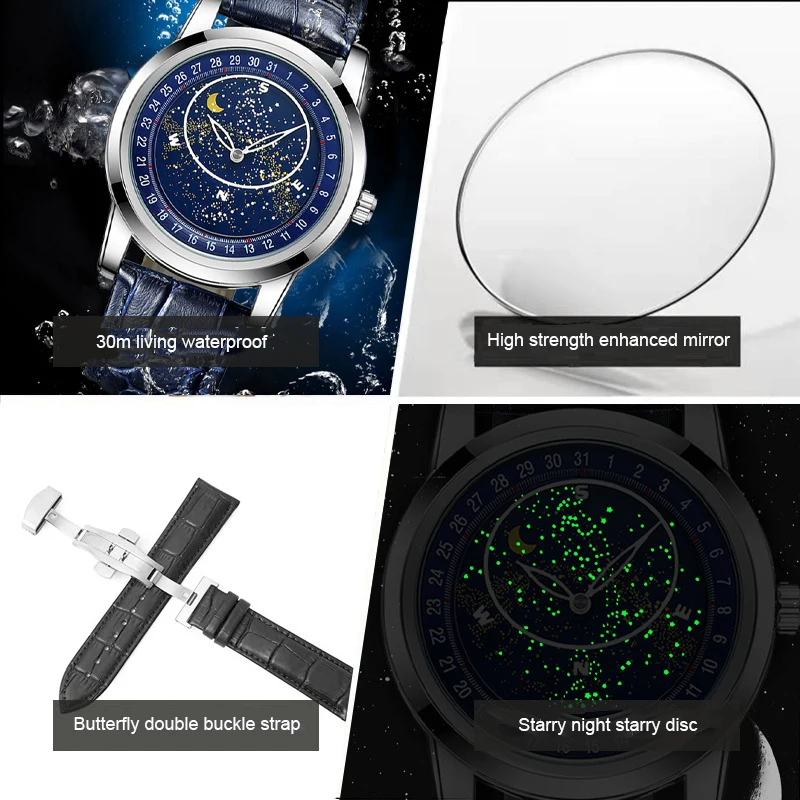 Men New Watch Fashion Waterproof Luminous Automatic Mechanical Man Business Watches Male Luxury Sport Wristwatch Top Brand Reloj