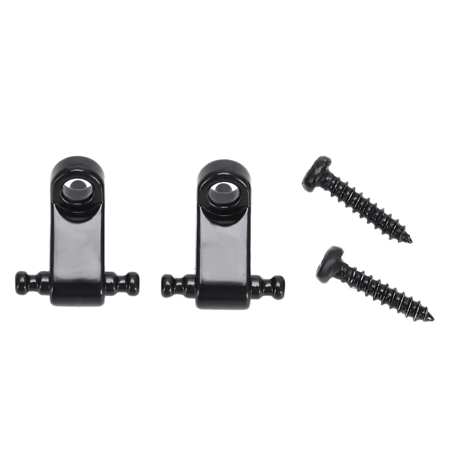 A Set 2 Pcs Electric Guitar Roller String Tree String Retainer - Black