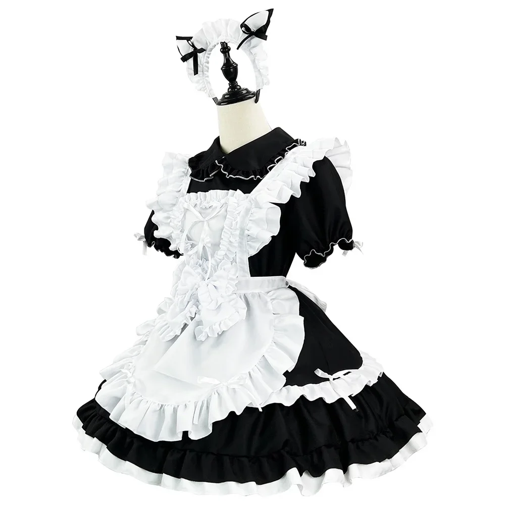 Anime Black Cute Akihabara Lolita Maid Cosplay Costumes