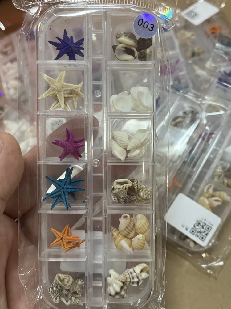 Summer Nail Art Rhinestones Ocean Nail Charms Shell Starfish Conch Sea Series 3D Beach Starfish Design Akcesoria Manicure DIY * — zdjęcie 2
