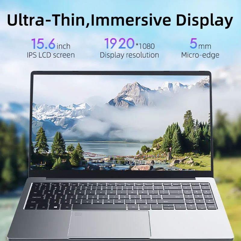 마쿠타 노트북 15.6인치 휴대용 노트북 인텔 CPU I7-1165G7 IPS 32GB 2T SSD 1920*1080 FHD 디스플레이 노트북- 독일어 키보드