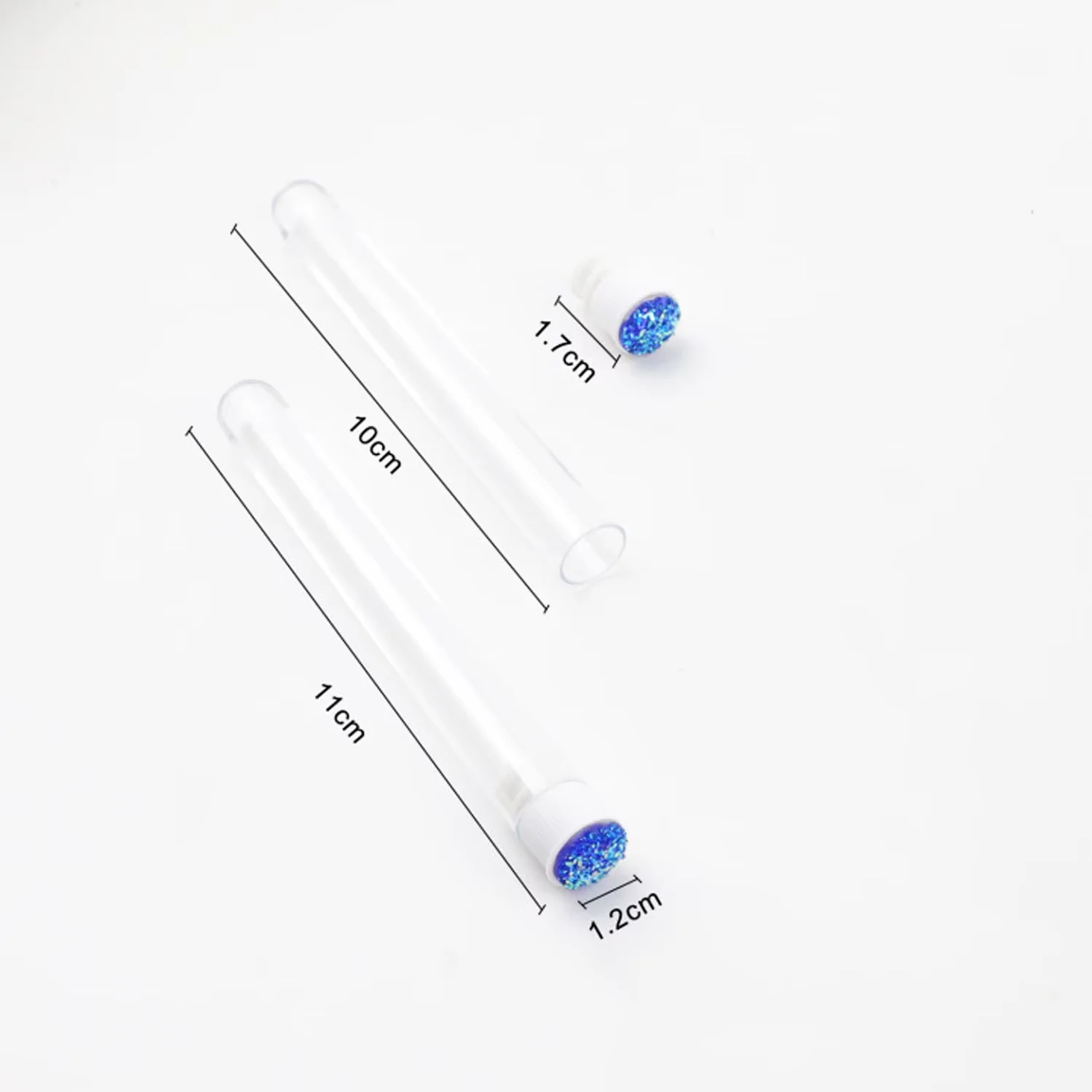 TDANCE 50 stuks wegwerp wimperborstels met diamant herbruikbare wenkbrauwborstelbuis vervangbaar stofdicht handig dragen make-up