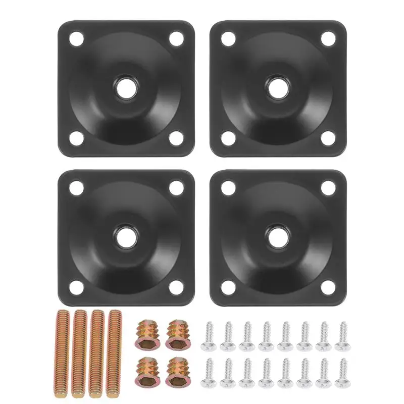 

Furniture Leg Mounting Plates Attachment For Sofa Couch Desk Legs Accessories Table Connector Brackets Fixed Leg Fixing Plates