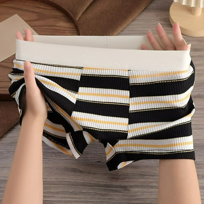 Men's underwear striped pure cotton trend new sports boxers youth personality comfortable breathable four-corner short pants