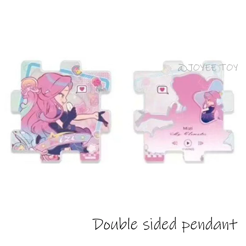 ALIEN STAGE ACG Puzzle Form Mizi Acryl Anhänger Sua Figur Doppelseitig Gemusterter Schlüsselanhänger Lvan Zubehör Luka Toys Hyuna