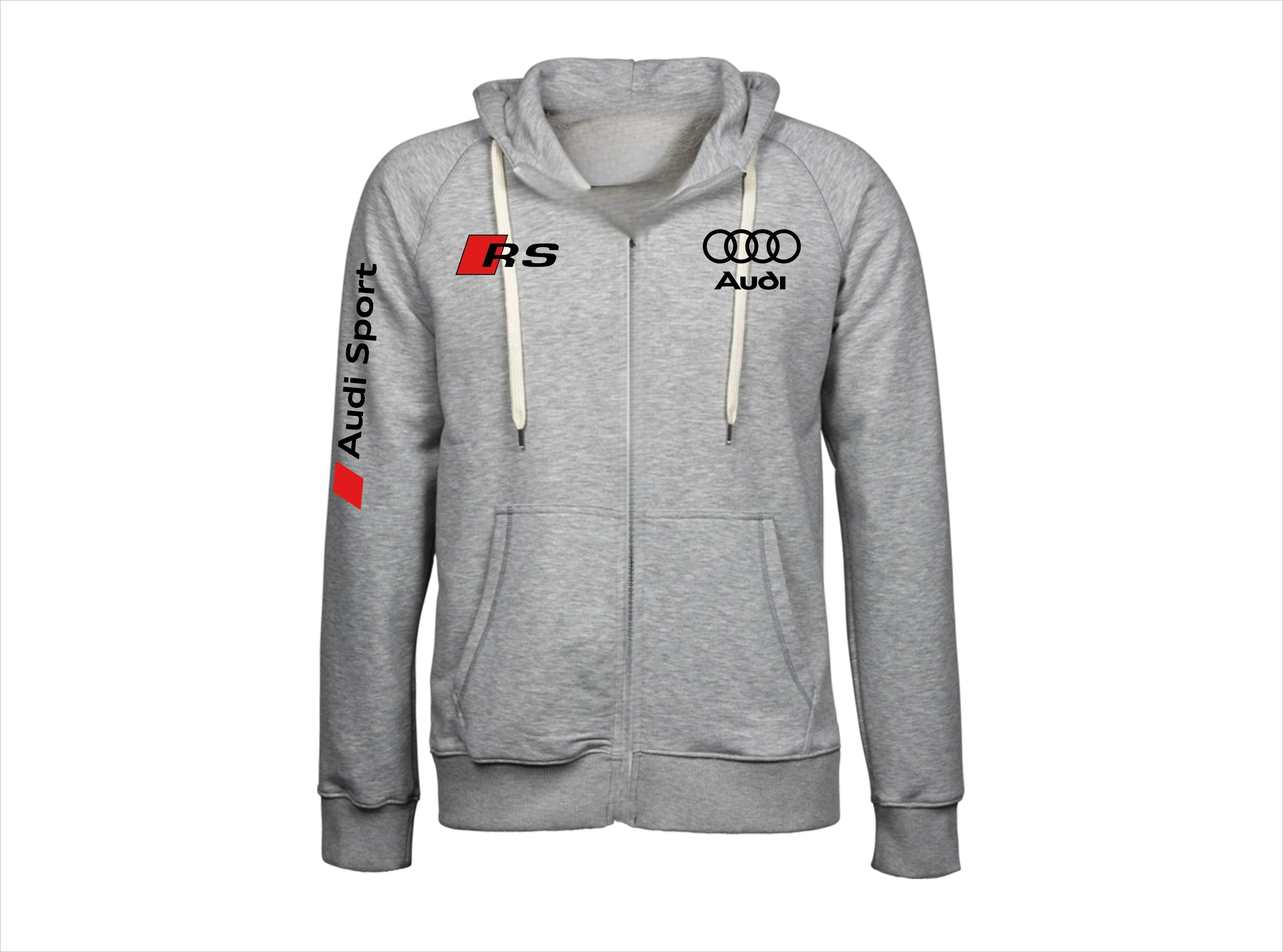 

Толстовка на молнии Audi для автолюбителей, спортивная толстовка Audi для активного отдыха и путешествий