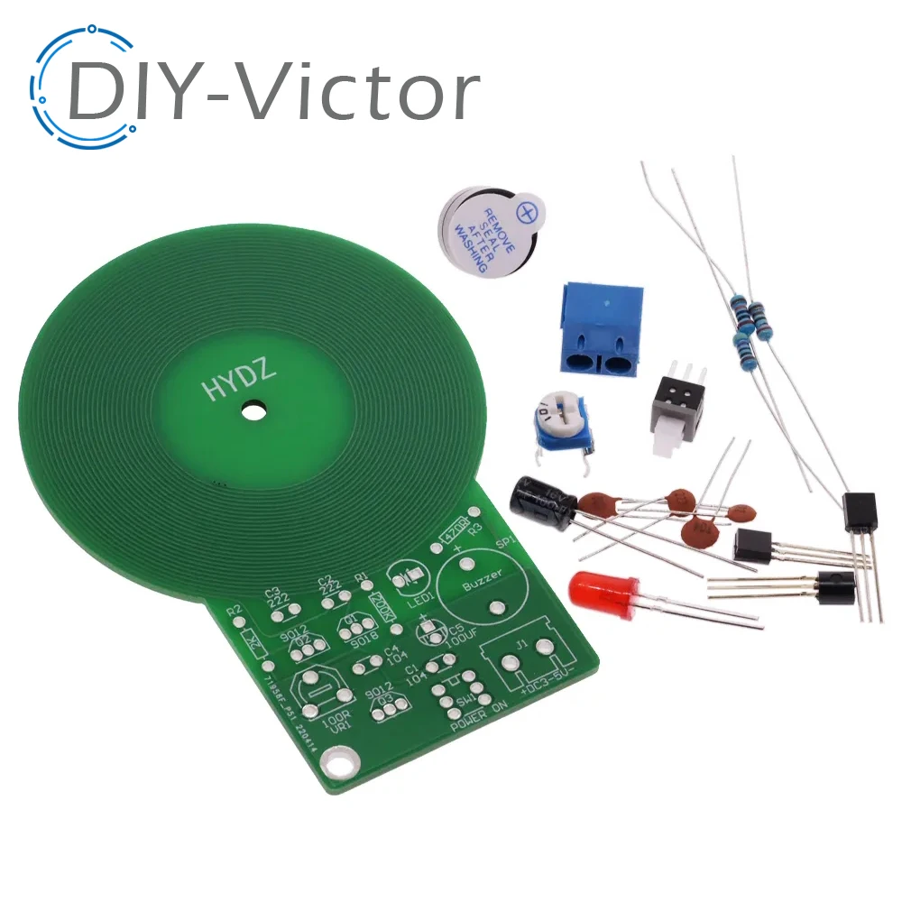 MDS-60 DIY Kit Metal Detector Electronic Kit DC 3V-5V 60mm Non-contact Sensor Board Module DIY Electronic Part Metal Detector