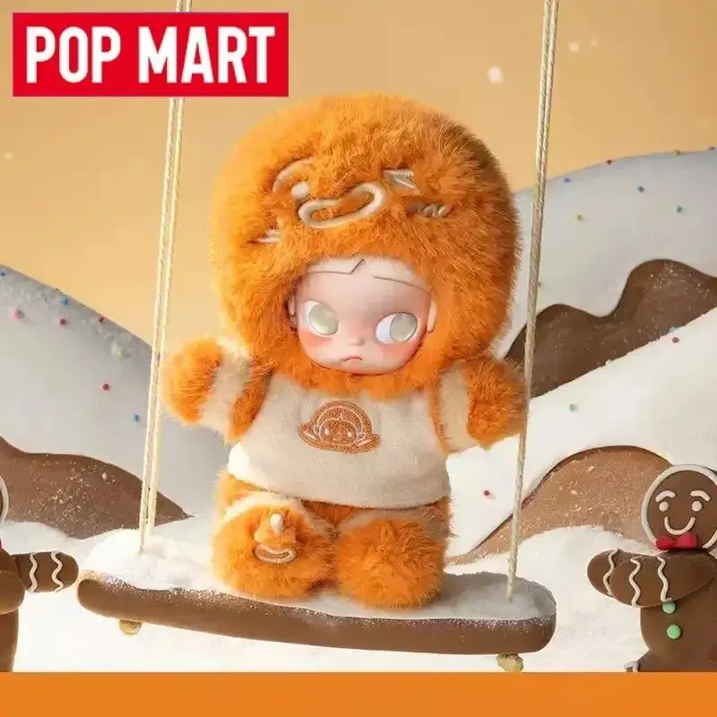 POP MART Zsiga Gingerbread Man Series 1/8  Mystery Box Cute Cute Toy Doll Anime Action Figure Toys Doll Blind Box Guess Bag