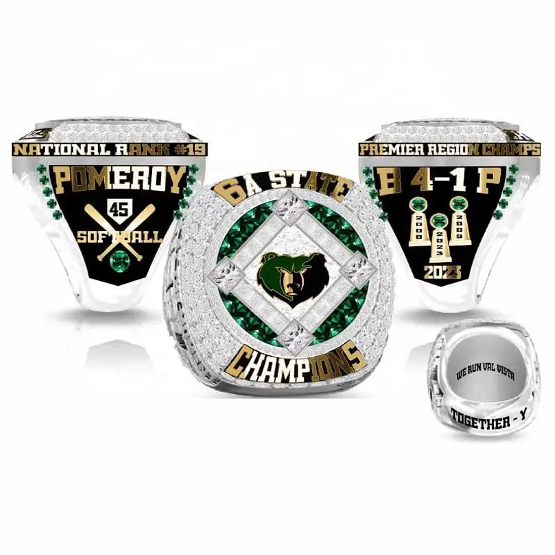 Customized championship rings for college sports events, youth sports events, championship teams, player gifts, fashionable comm