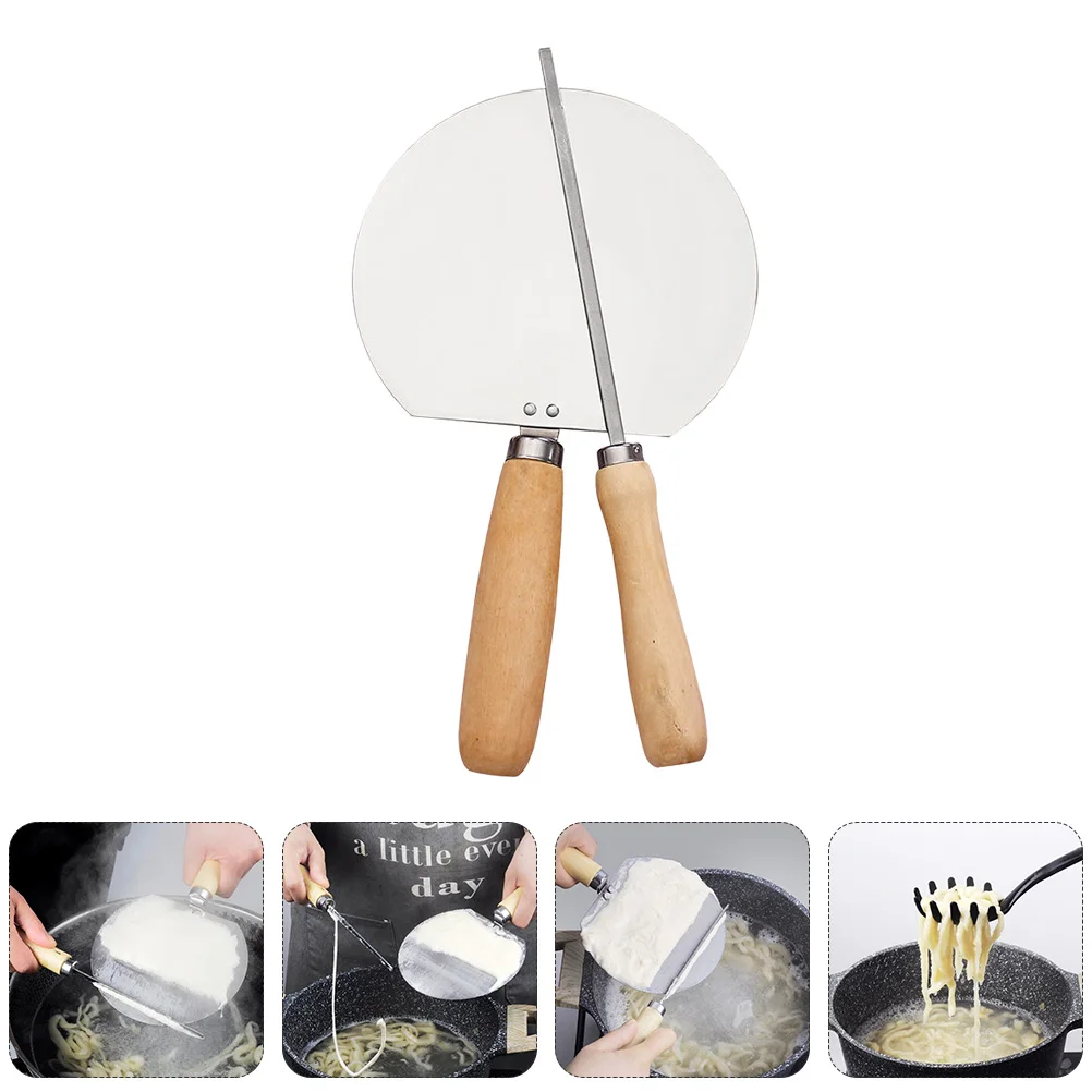 

2Pcs Stainless Steel Noodle Maker Set Practical Kitchen Tools for Home Noodle Making Baking Tools Kitchen Making Gadget