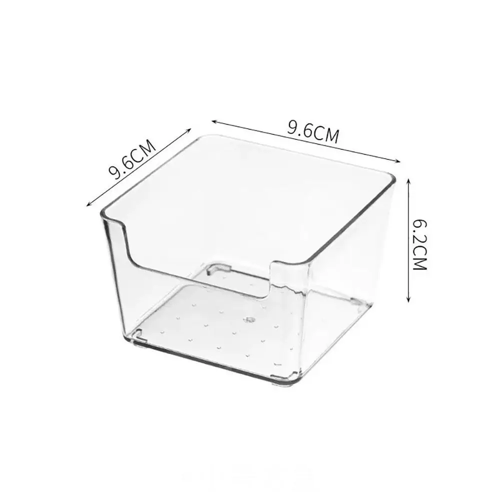 

1Pcs Fruit Food Jars Book Cosmetic Jewelry Fridge Storage Bin Transparent Clear Wide Use Desk Storage Box Table Kitchen Student