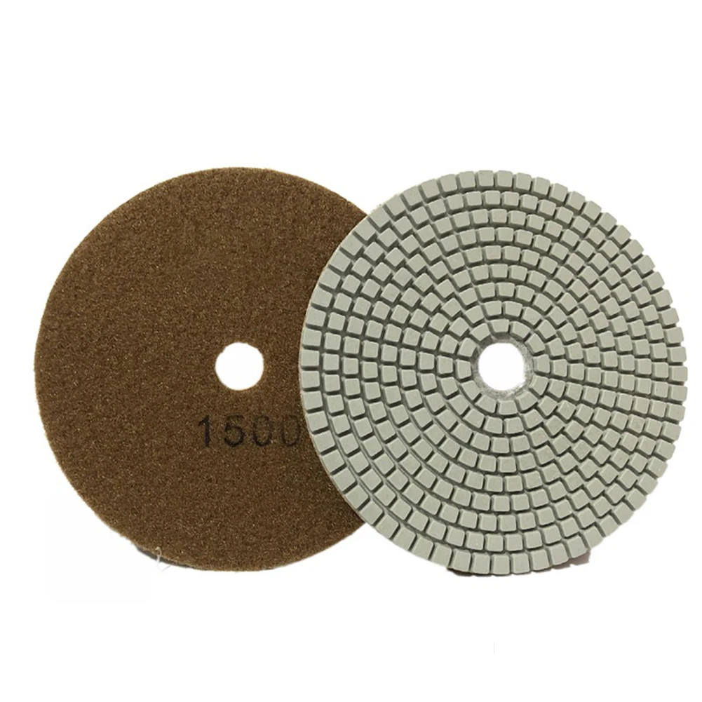 Disque Meulage Diamanté 125mm Grain 300 - Tampon Polissage Humide Granit Béton Marbre