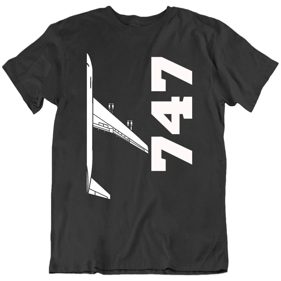 Boeing 747 pilot T-shirt, loose-fitting casual unisex streetwear shirt  oversized t shirt vintage t shirt  harajuku t shirts